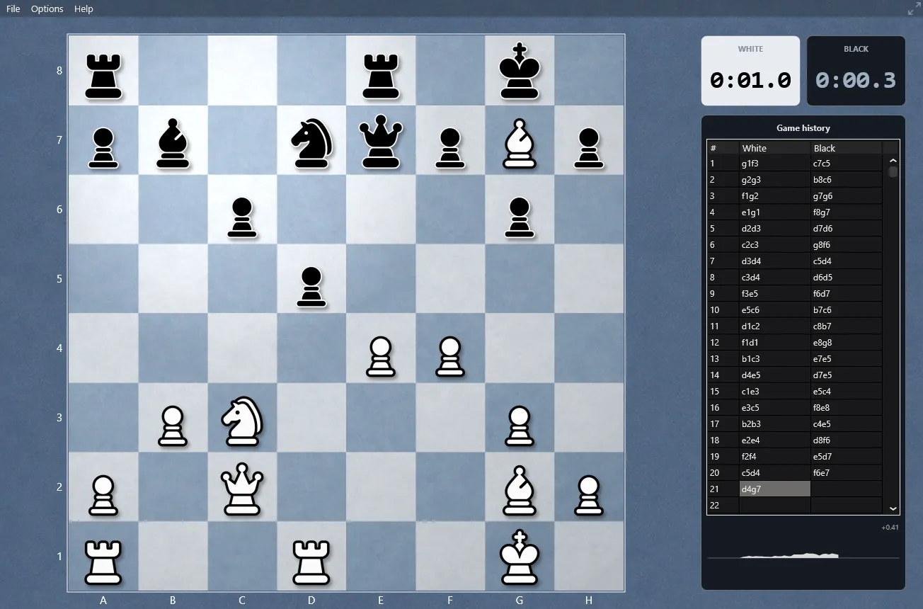 The blue board with the Rounded pieces